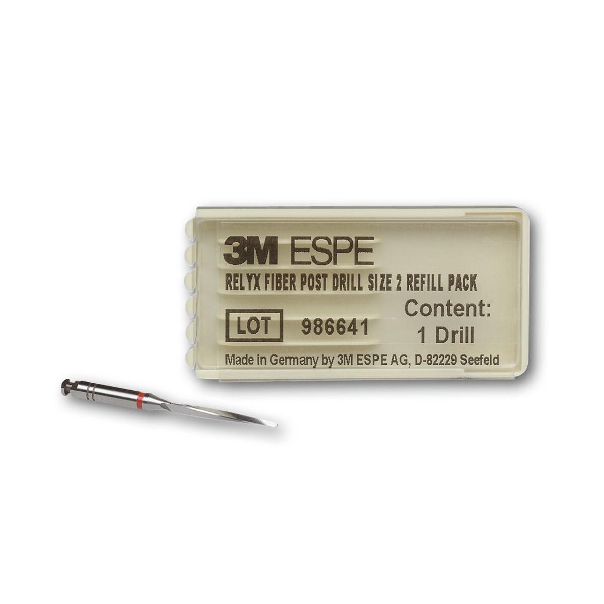 3M RelyX™ Fiber Post 3D - Bohrer - Größe 2, rot