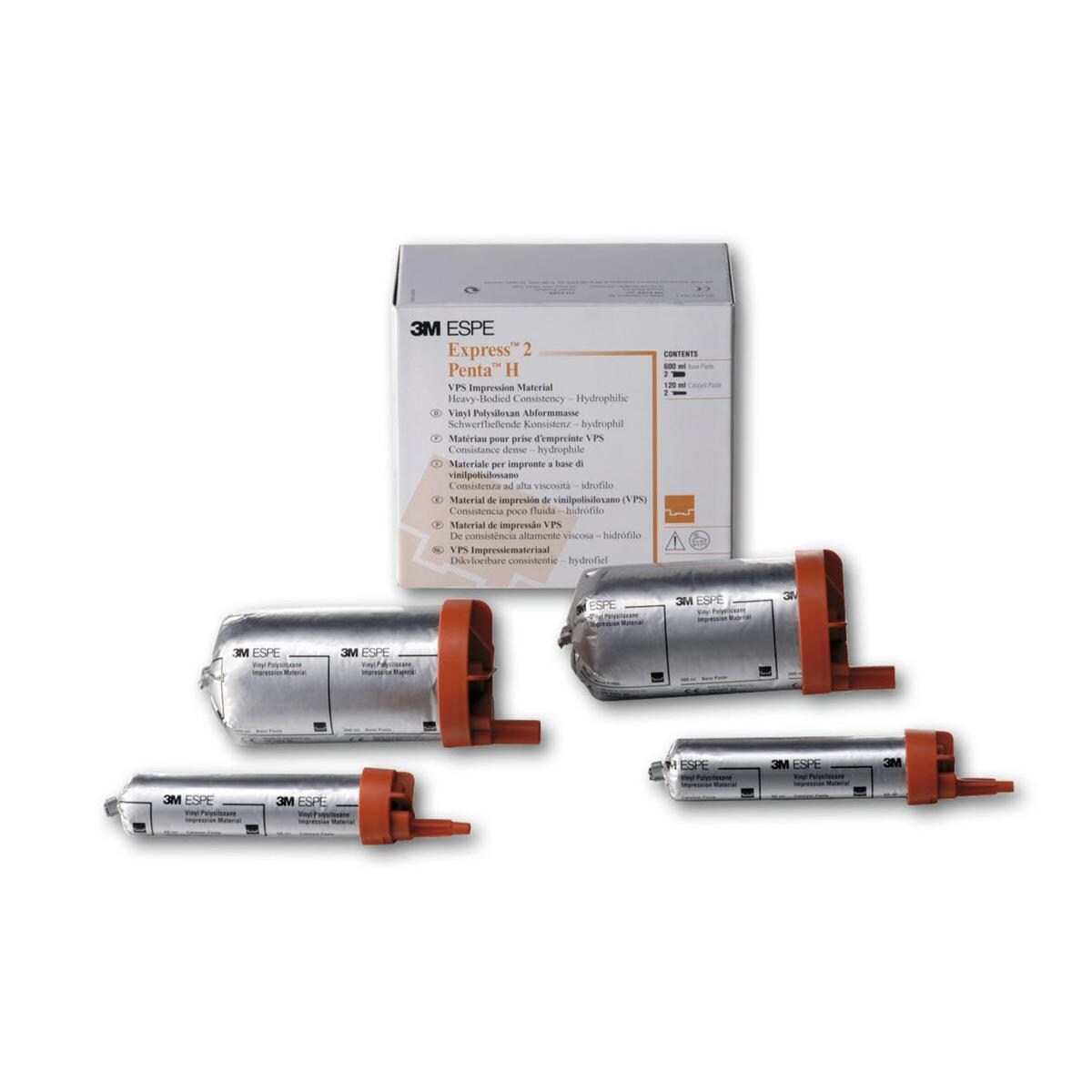 3M Express™ 2 Penta™ H für PENTAMIX 3 - Schlauchbeutel 2 x 300 ml Basispaste und 2 x 60 ml Katalysator