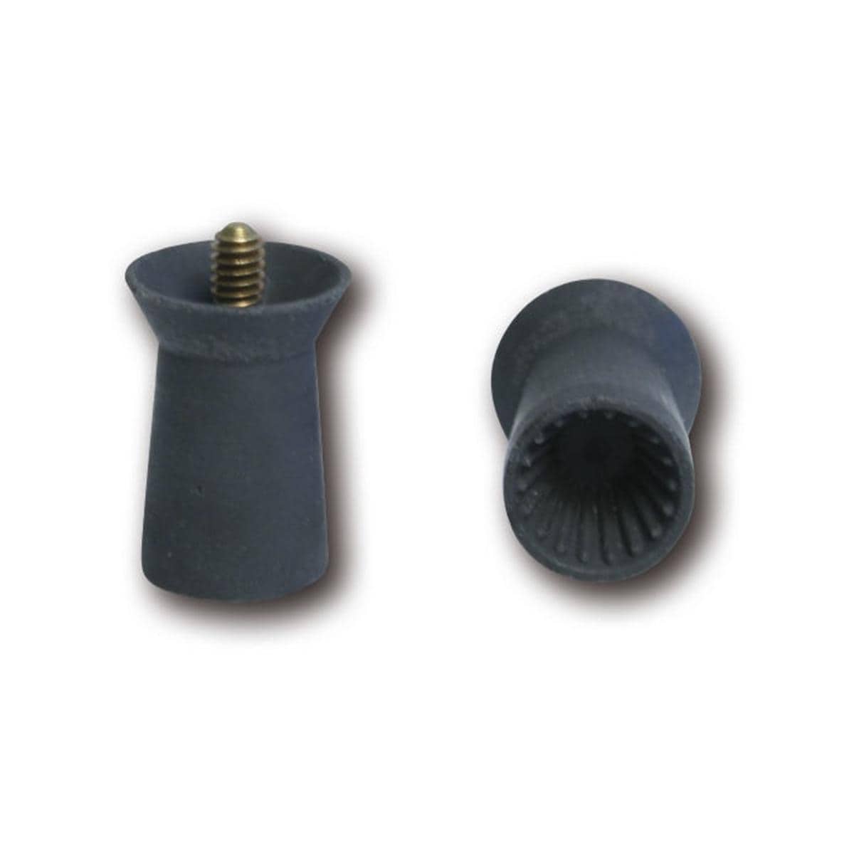 HS-Prophylaxekelche, aufschraubbar - Grau - weich, gerippt, Beutel 36 Stück