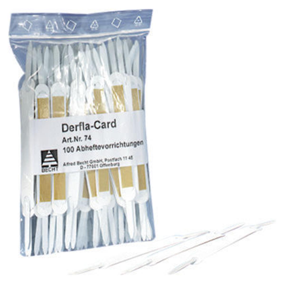 Abheftvorrichtung Nr. 74 - Weiß, Packung 100 Stück