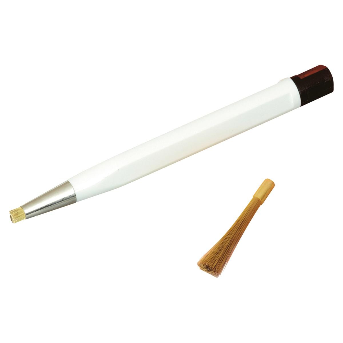 Bohrerreinigungsbürste mit Kunststoffgriff - Länge 12 cm