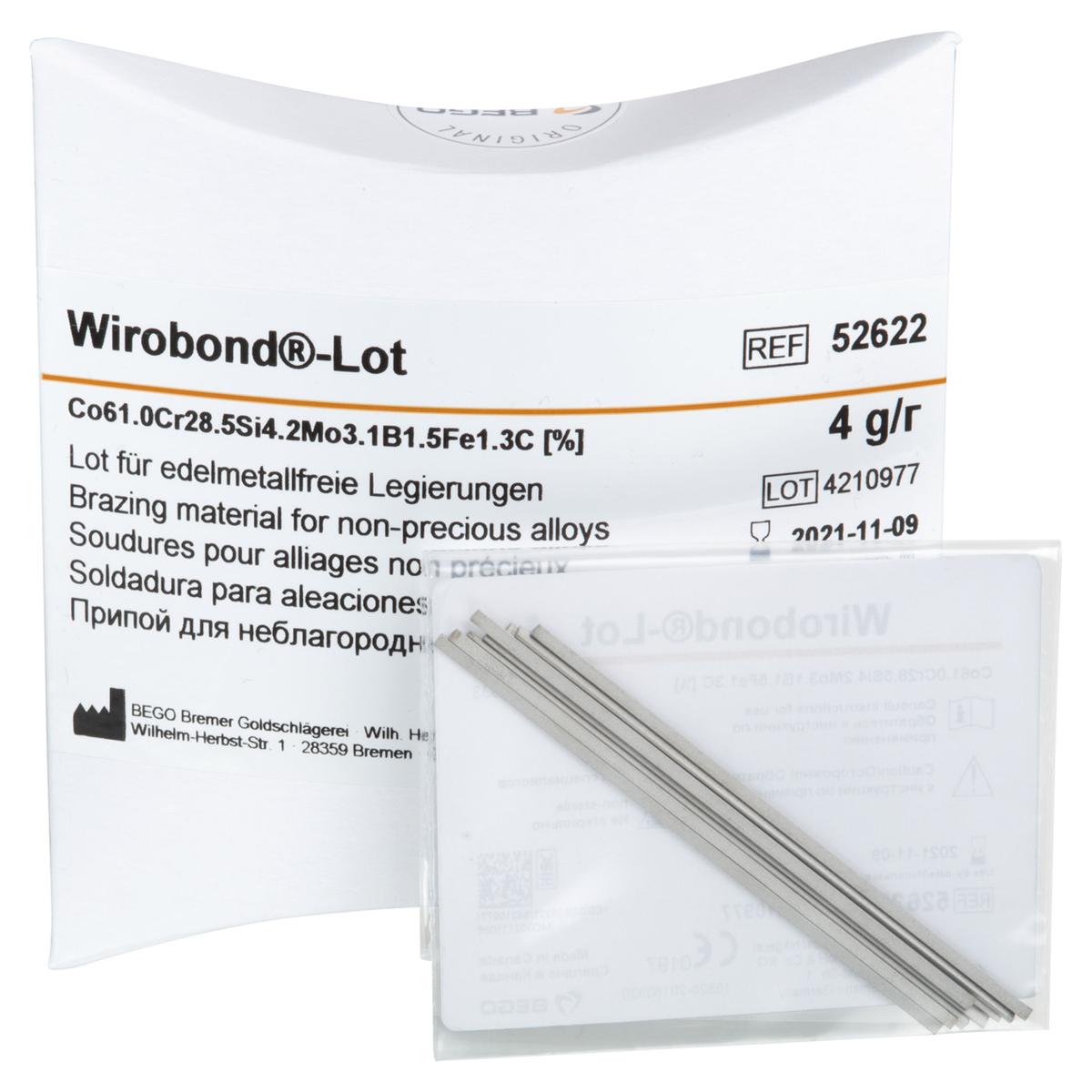 Wirobond®-Lot - Keilförmig, Packung 8 Stangen (4 g)