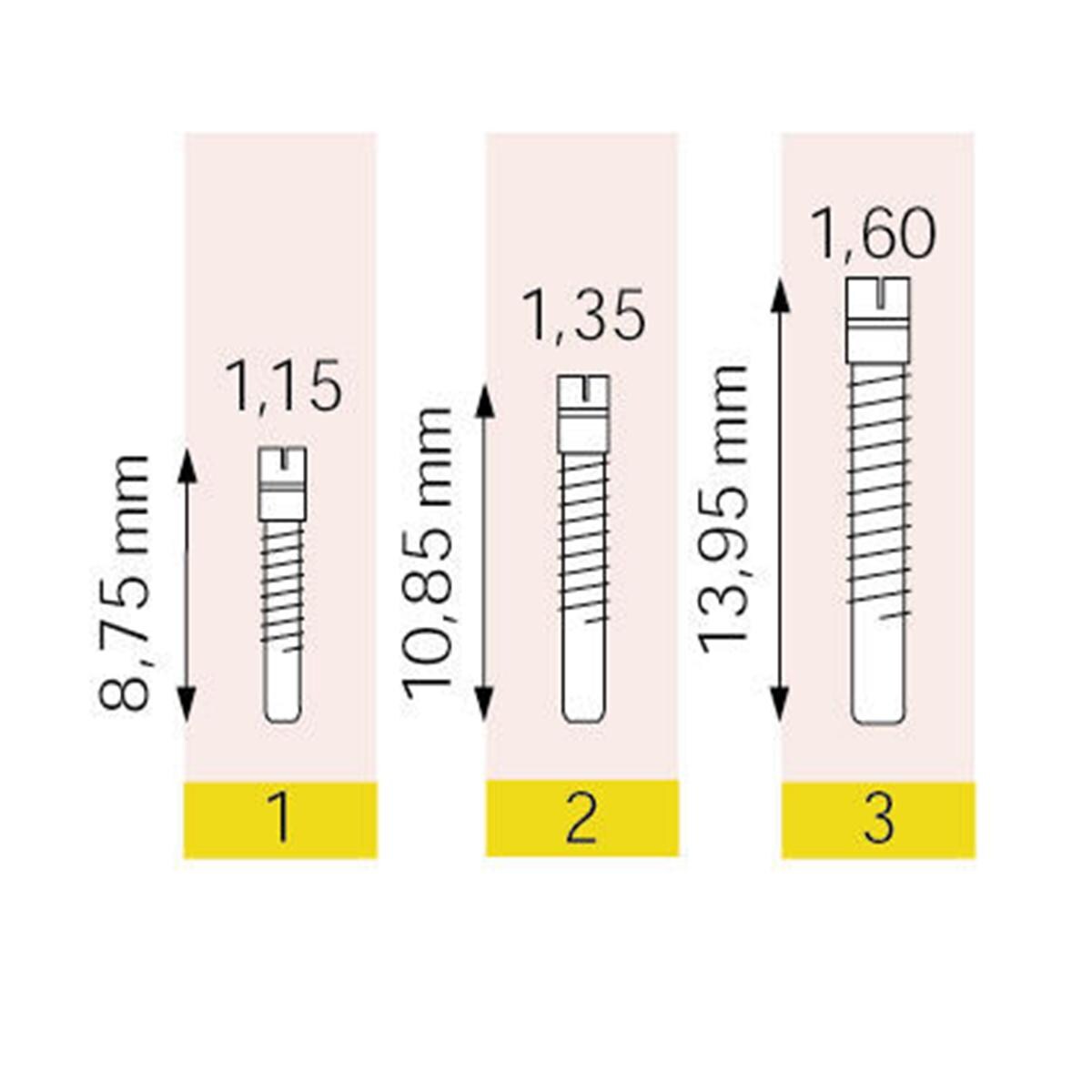 RS Radix® Stifte - Nachfüllpackung - Größe 1, Packung 12 Stück