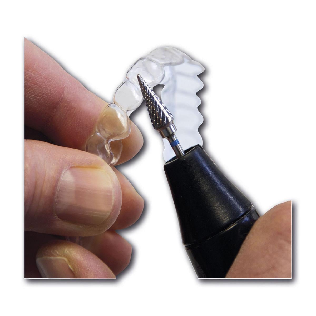 Erkodent HM-Fräse - Kreuzverzahnt, Kegelform