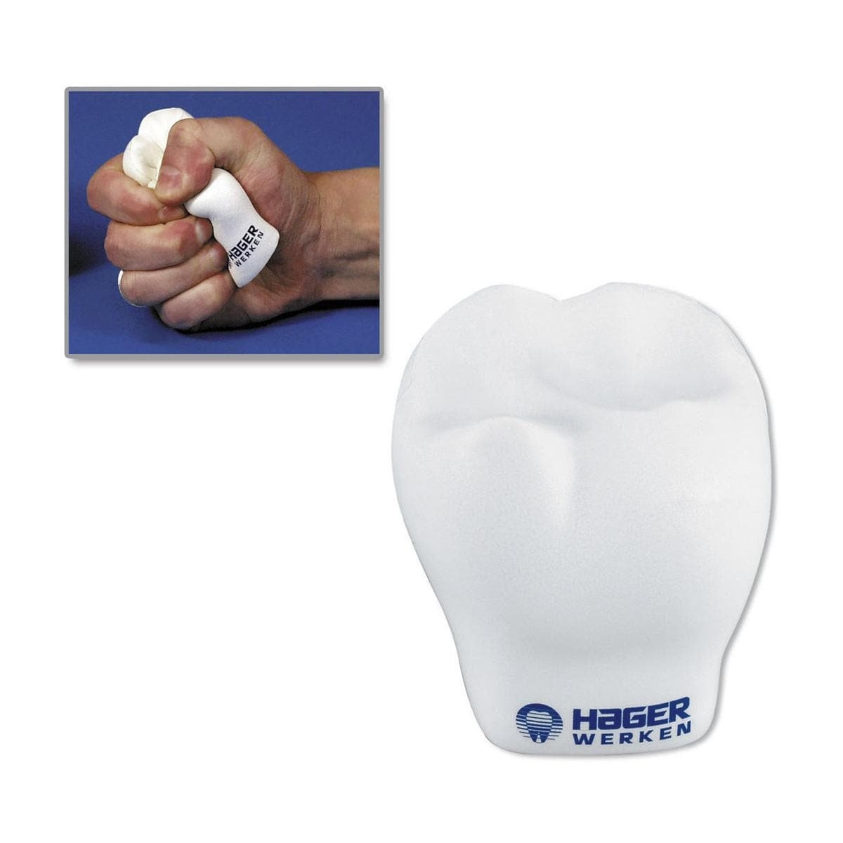 Anti Stress Zahn - Größe 64 x 64 x 38 mm