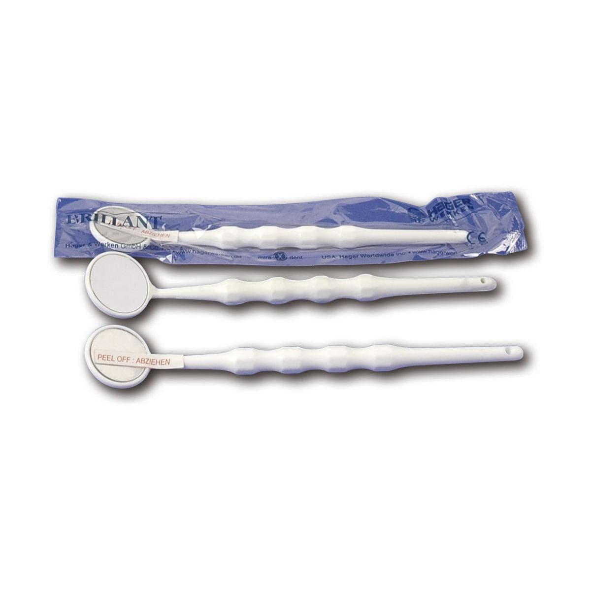 Brillant Fingerform Mundspiegel - Nr. 5 - Ø 23 mm, Packung 100 Stück