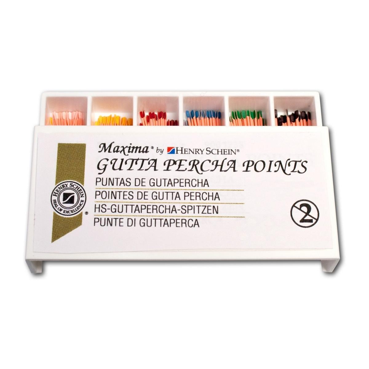 HS-Maxima® Guttaperchaspitzen - ISO 015, weiß, Packung 120 Stück