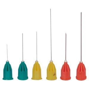 HS-Maxima® Injektionskanülen, Disposable Dental Needles - Grün - 30G, 40 x 23 mm, kurz, Ø 0,3 mm, Packung 100 Stück