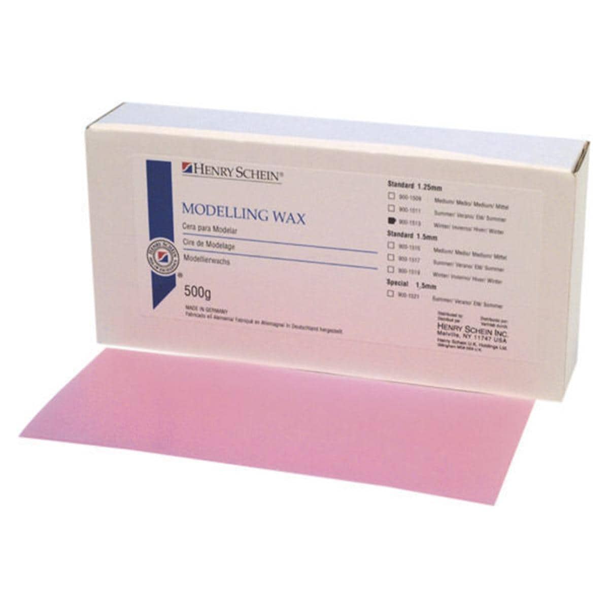 HS-Modellierwachs Standard Winter, Modelling Wax - Stärke 1,25 mm, Packung 500 g