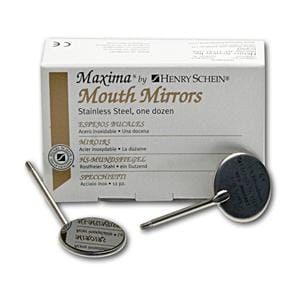 HS-Maxima® Mundspiegel, Mouthmirrors - Nr. 3 plan, Ø 20 mm, Packung 12 Stück