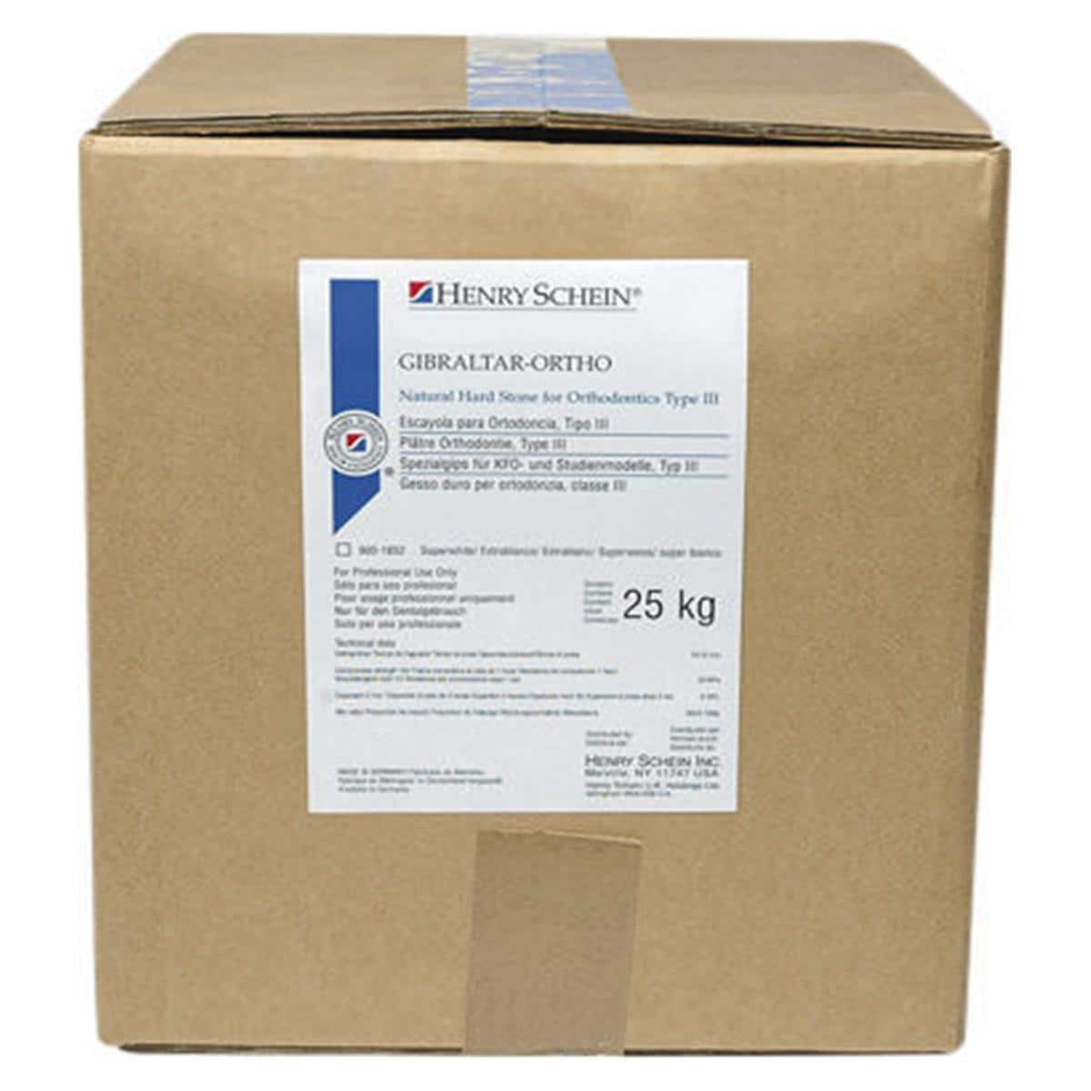 HS-Orthodontie-Gips superweiß - Karton 25 kg