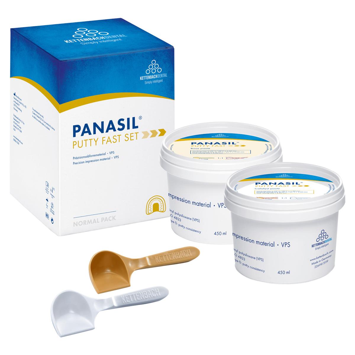 Panasil® Putty Fast - Standardpackung - Dosen 450 ml Basis und 450 ml Katalysator