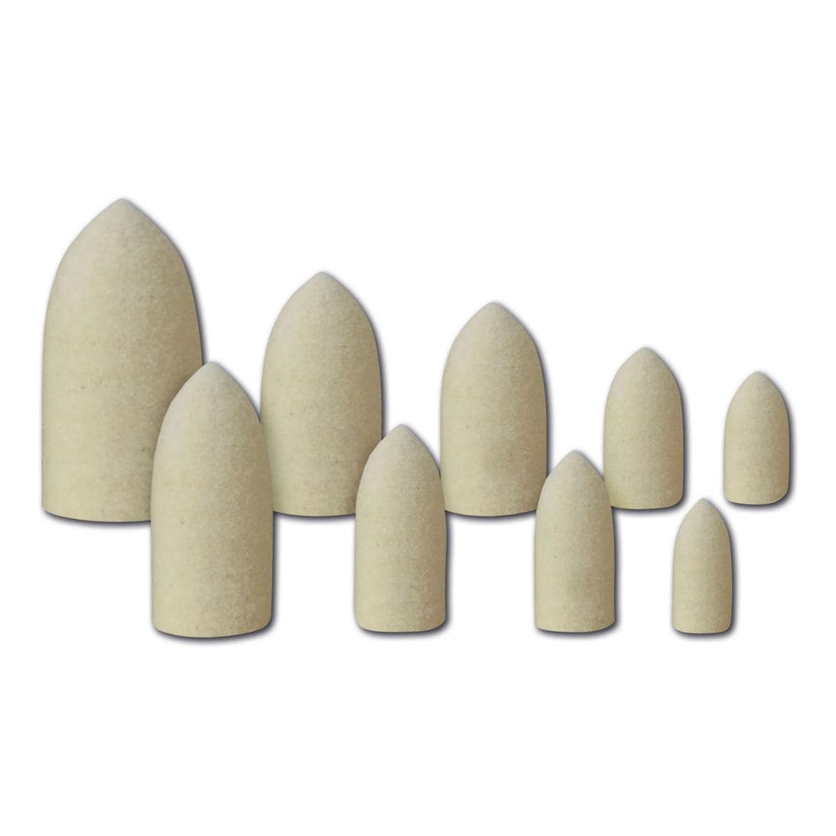 Filzkegel Nr. 50 - Größe 20 x 10 mm, Packung 12 Stück