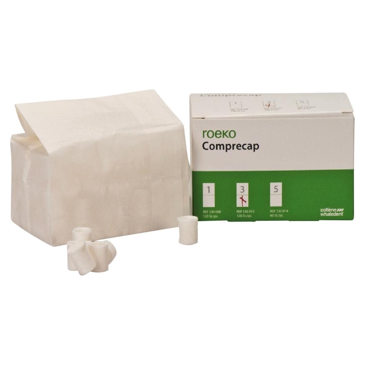 roeko Comprecap - Einzelgröße - Größe 1, Ø 8 mm, Packung 120 Stück