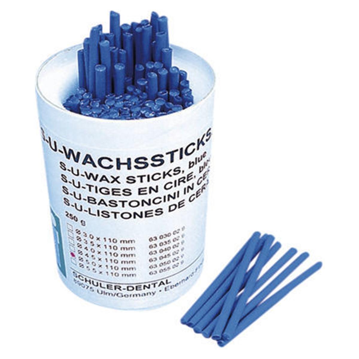 S-U Wachssticks blau - Ø 3,0 mm, Packung 250 g