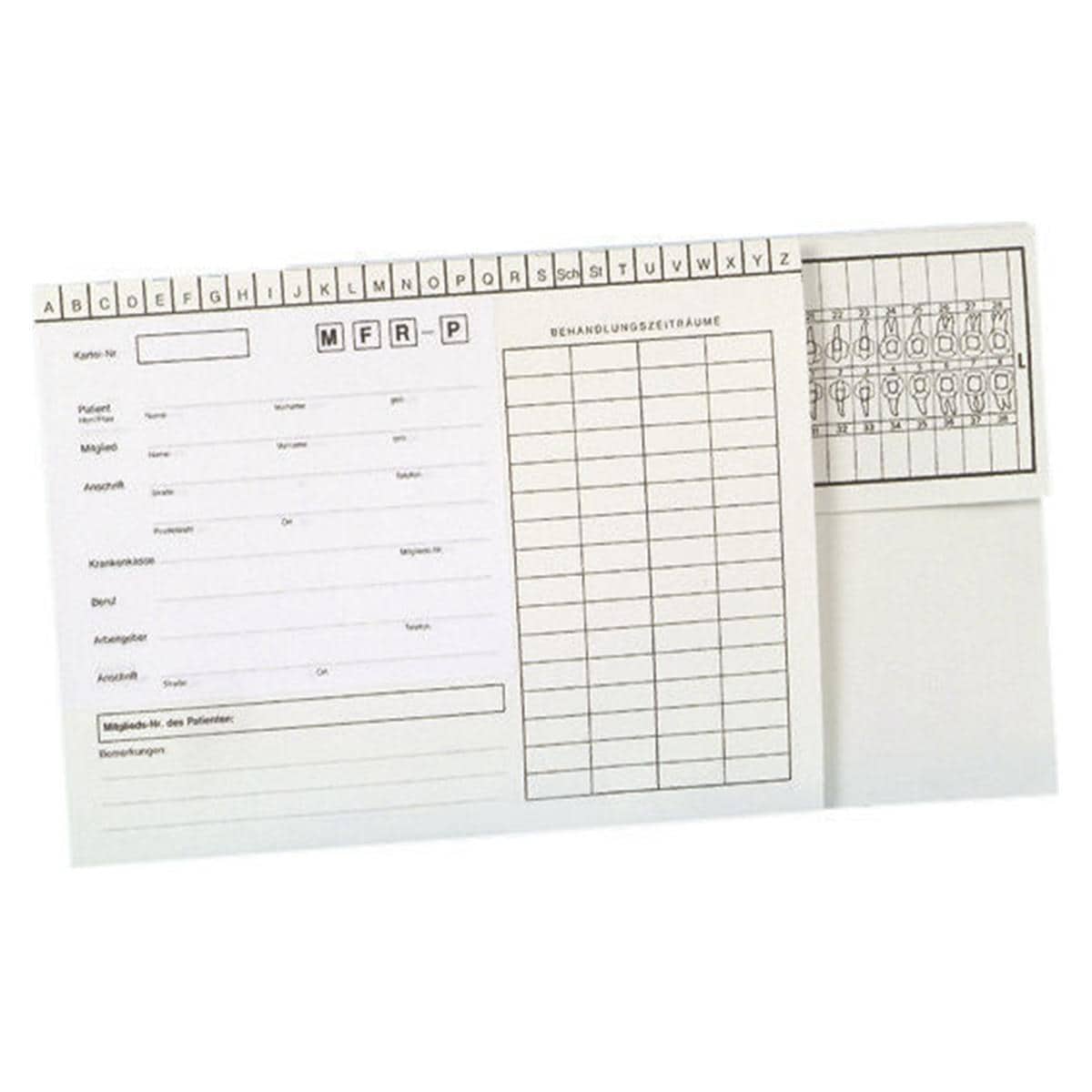 Karteikarten A5 mit vorgedrucktem Adressfeld - Grün, Packung 200 Stück