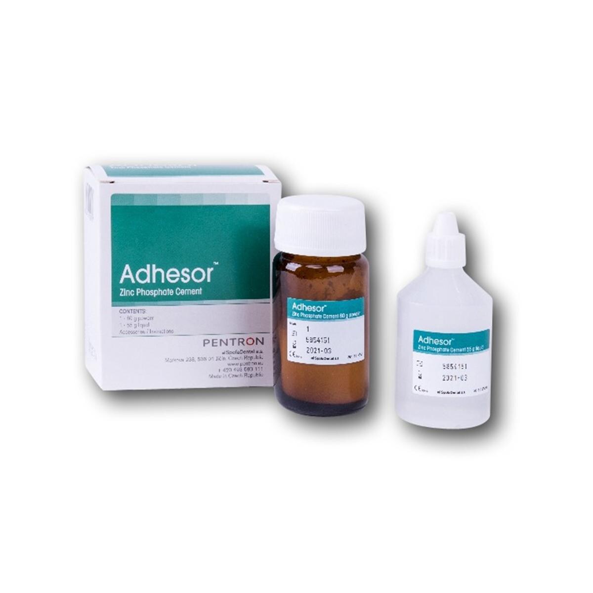 ADHESOR Zinkphosphatzement - Kombipackung - 1 - weiß