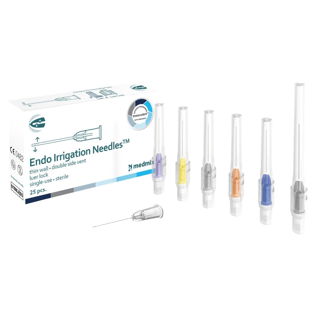 Endo Irrigation Needles™ doppelseitiger Öffnung - Grau - 27G, 0,4 x 32 mm, Packung 25 Stück