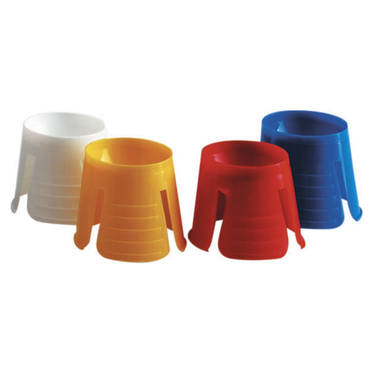 Einweg-Dappengläser - Weiß, Packung 50 Stück