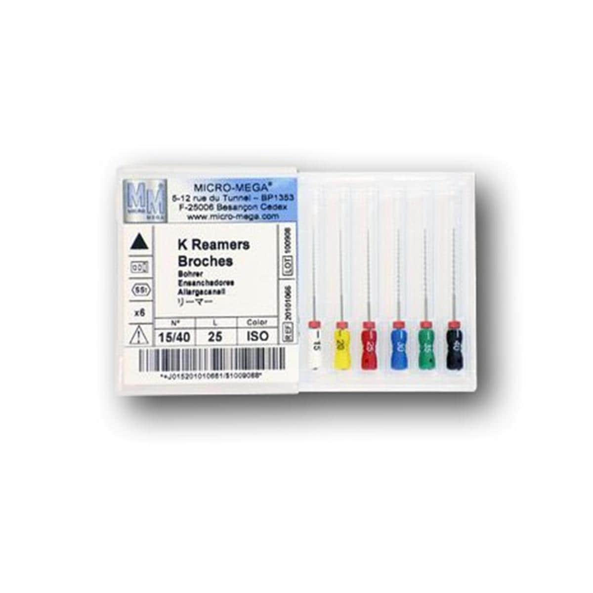 K-BOHRER, für Handgebrauch - ISO 010, lila, Länge 29 mm, Packung 6 Stück