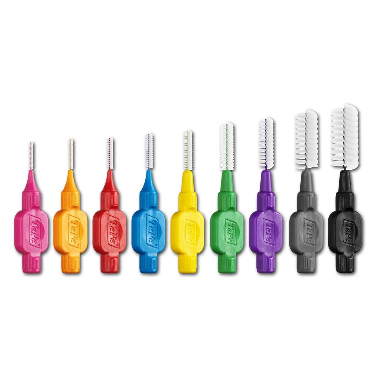 TePe Interdentalbürsten - Multipack - Rot - xx-fein, Ø 0,5 mm, Packung 25 Stück