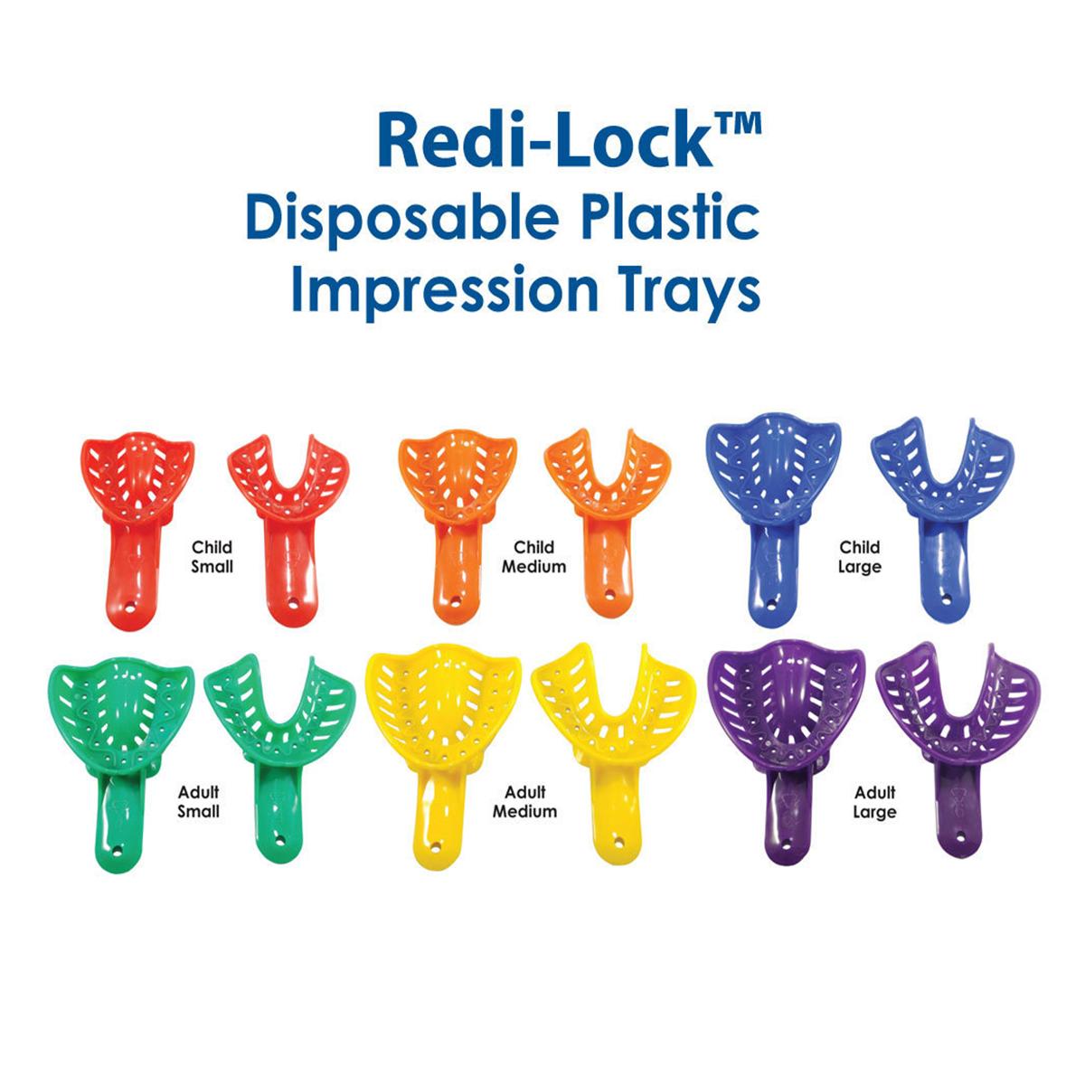Redi-Lock™ Impression Trays Abformlöffel - Nachfüllpackung - OK, Größe XL (violett), Packung 50 Stück