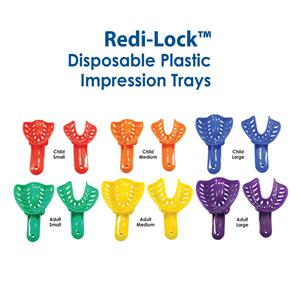 Redi-Lock™ Impression Trays Abformlöffel - Nachfüllpackung - OK, Größe XL (violett), Packung 50 Stück