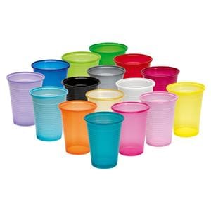 Monoart® Mundspülbecher Einfarbig, 1.000 Stück - Rot