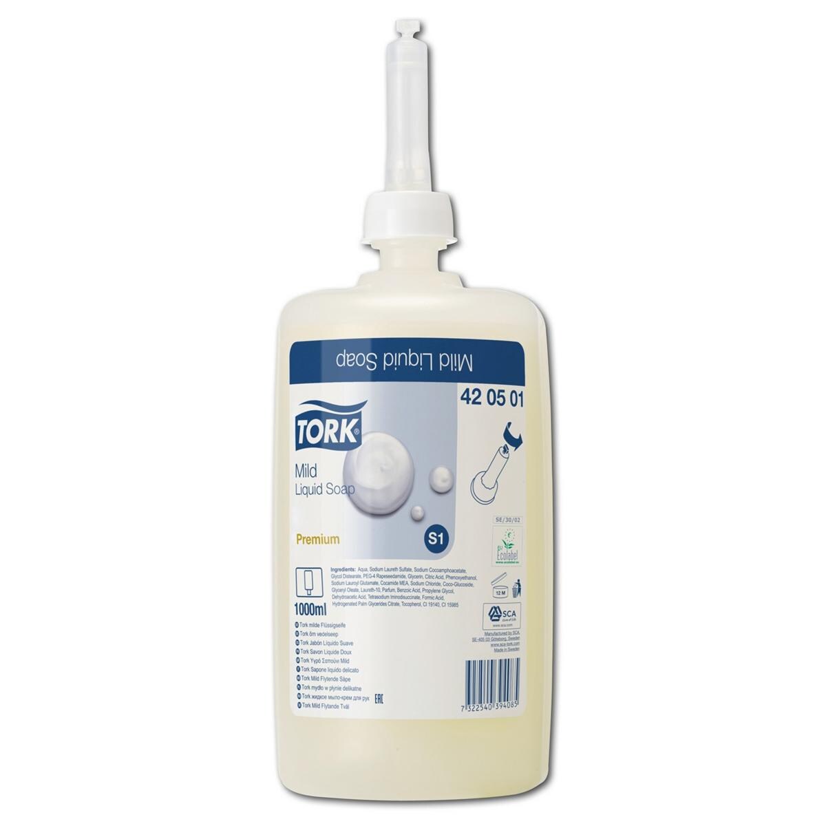 Tork® Premium Flüssigseife - Mild, Flasche 1 Liter