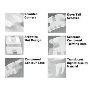Reflections MBT Prescription .022" Slot, Einzelpackung - Zahn 23 0° Torque, mit Häkchen