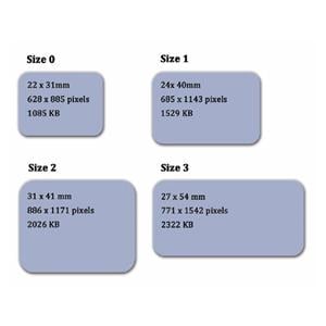 Standard-Speicherfolie PSPIX 1 - Größe 0, 22 x 35 mm, Packung 6 Stück