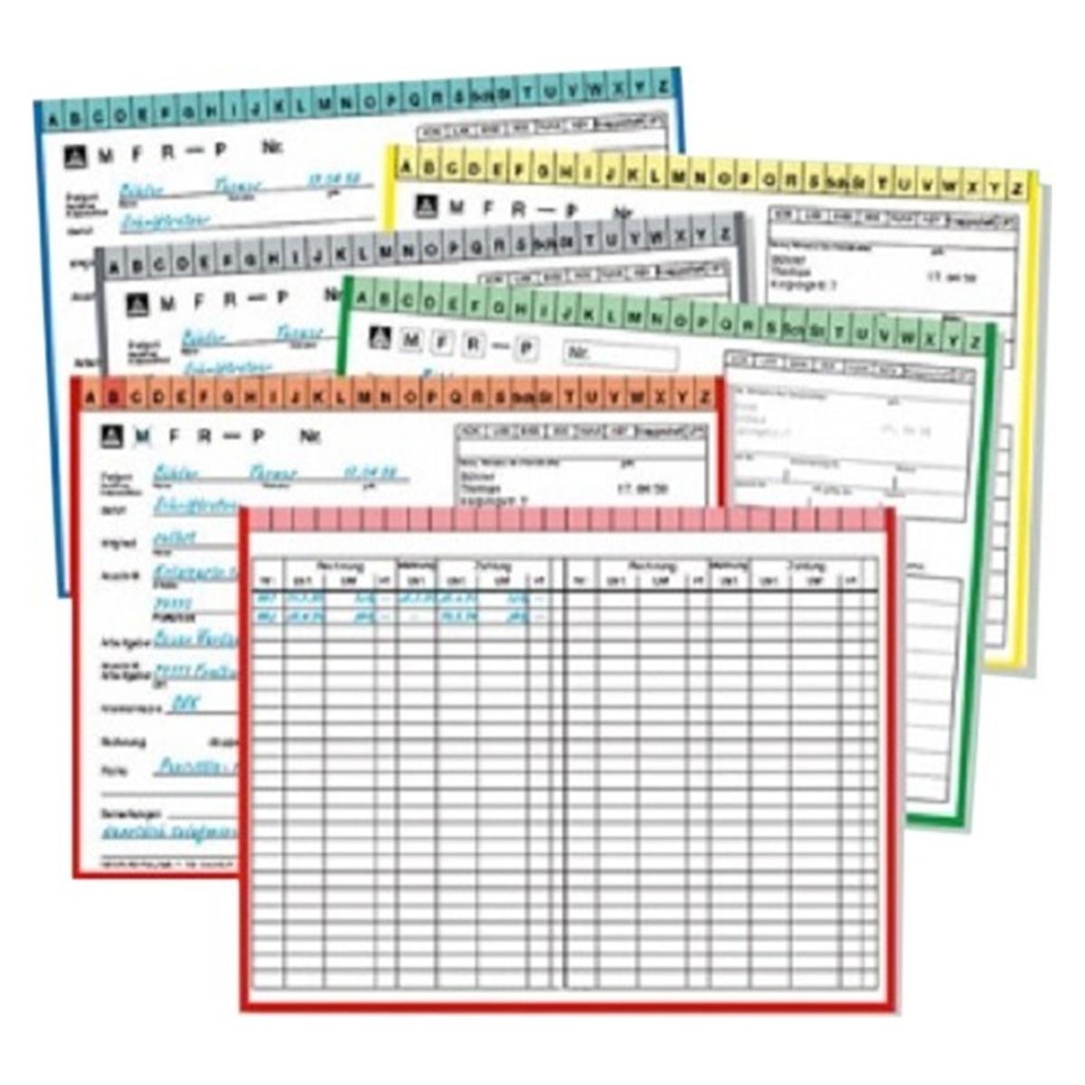 Derfla-Card-Plus Komplett - Grau, Packung 100 Stück