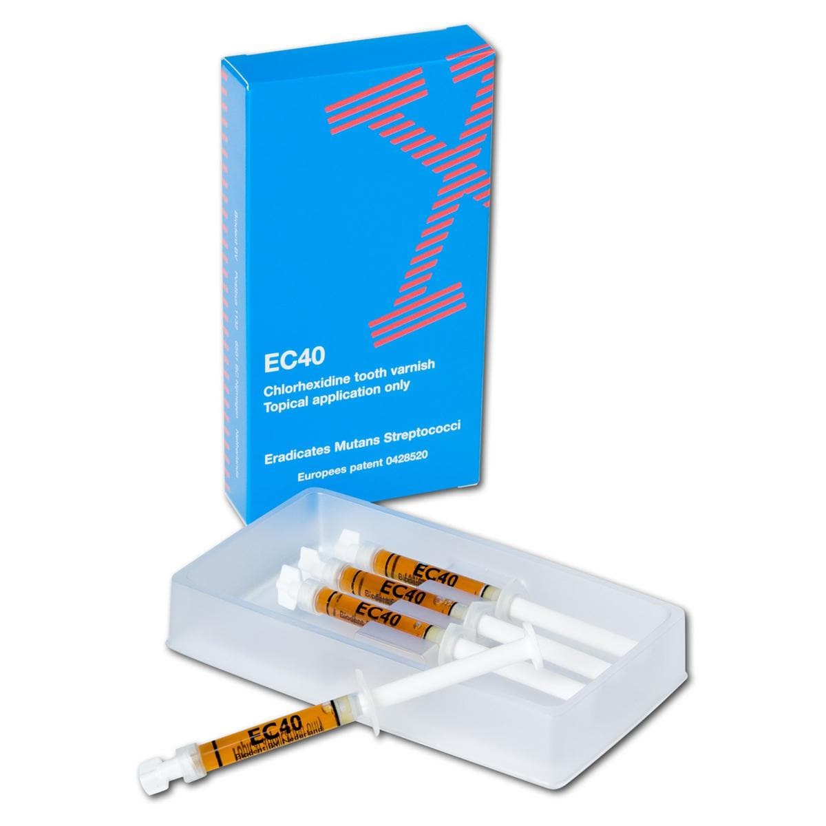 EC40 20 % Chlorhexidinlack - Spritzen 4 x 1,2 ml