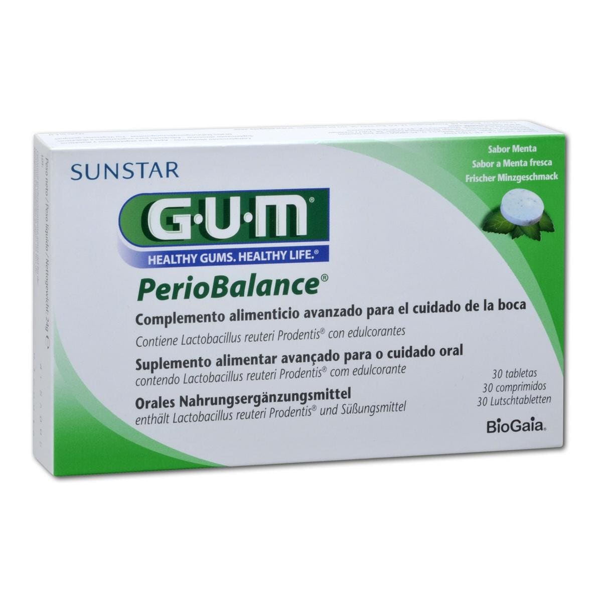 GUM® PerioBalance® Lutschtabletten - Packung 10 x 30 Stück