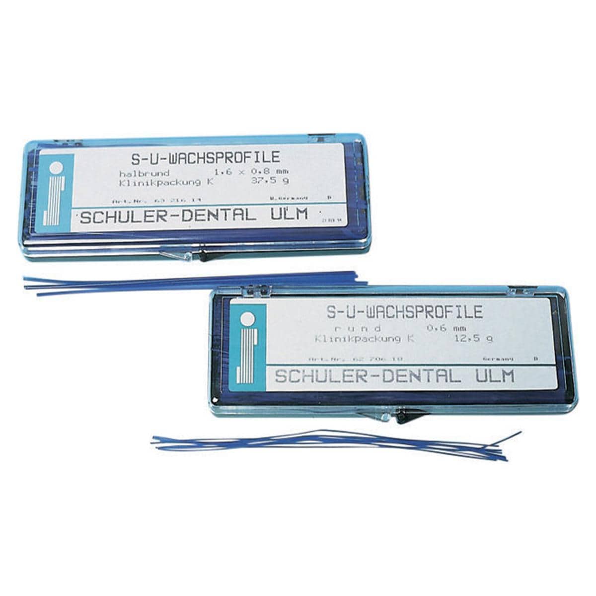 S-U Wachsprofile, halbrund - Größe 2 x 1 mm, Packung 50 g