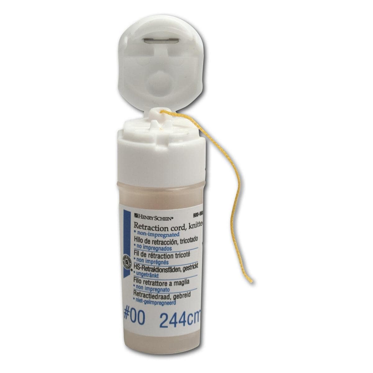 HS-Retraktionsfäden gestrickt - Größe 00, gelb