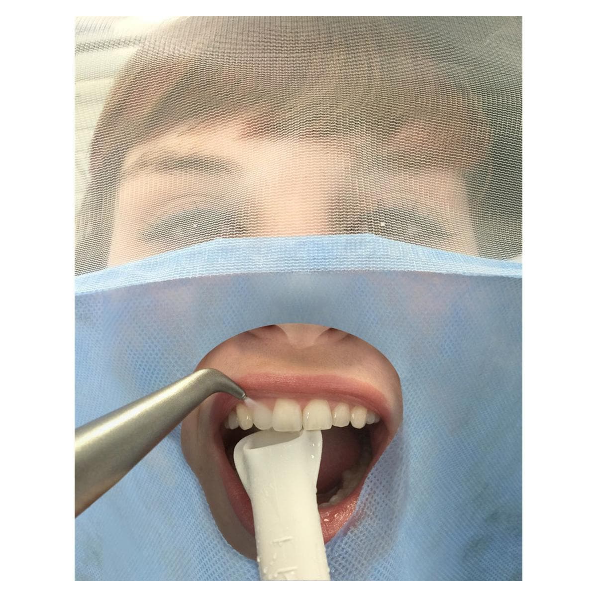 Einweg-Gesichtsabdeckung - Weiß, Packung 50 Stück