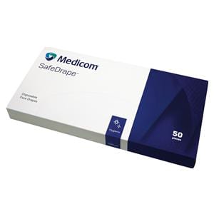 Einweg-Gesichtsabdeckung - Weiß, Packung 50 Stück