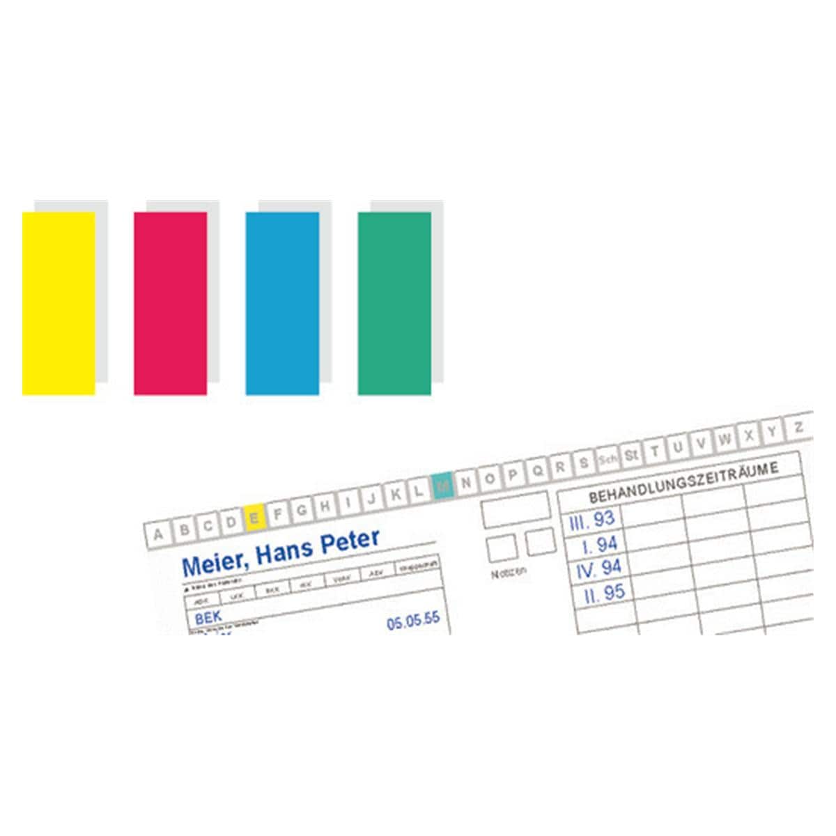 ABC- Signaletiketten - Gelb, Packung 1.000 Stück
