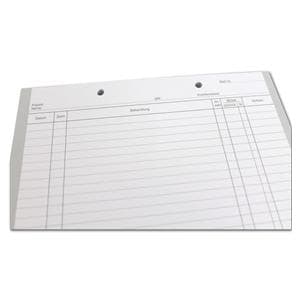 Einlegeblatt D - kopfgelocht - Weiß, Packung 1.000 Stück