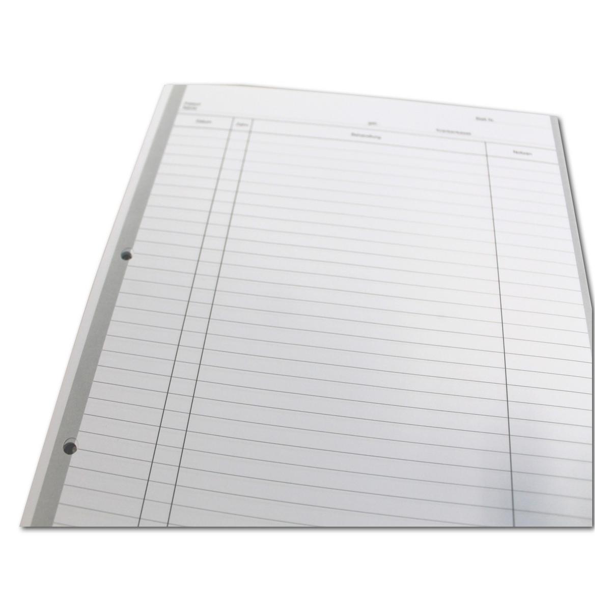 Einlegeblatt E - Seite gelocht - Packung 1.000 Stück