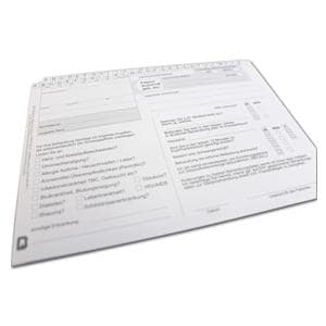 Notfall-/ Urlauberkartei mit DSGVO - Packung 100 Stück