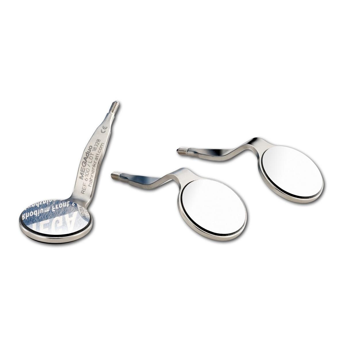 MEGAduo Mundspiegel - Nr. 4 plan, Ø 22 mm, Packung 6 Stück