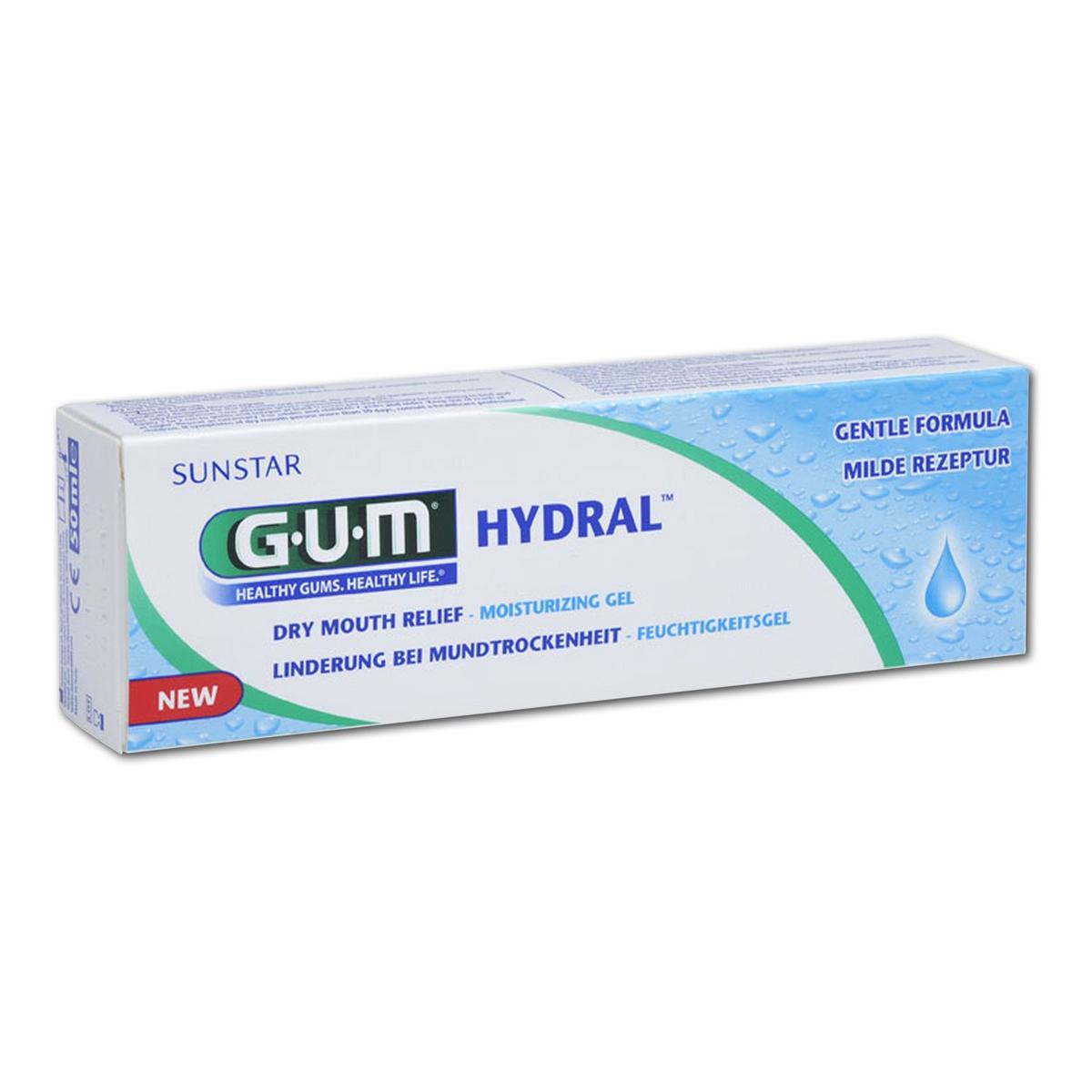 GUM® HYDRAL® Feuchtigkeitsgel - Tuben 6 x 50 ml