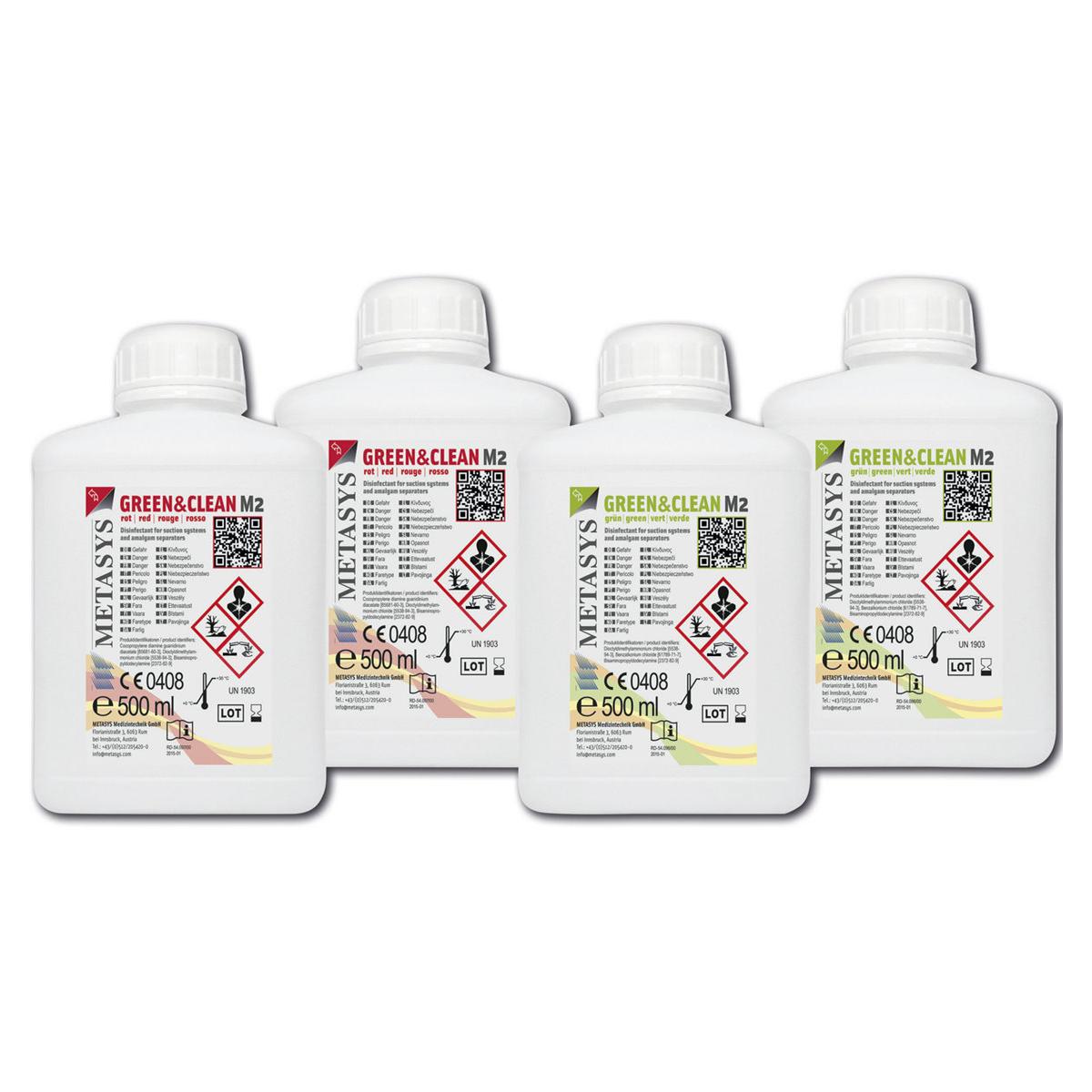 GREEN&CLEAN M2 - Nachfüllpackung - Flaschen 4 x 500 ml