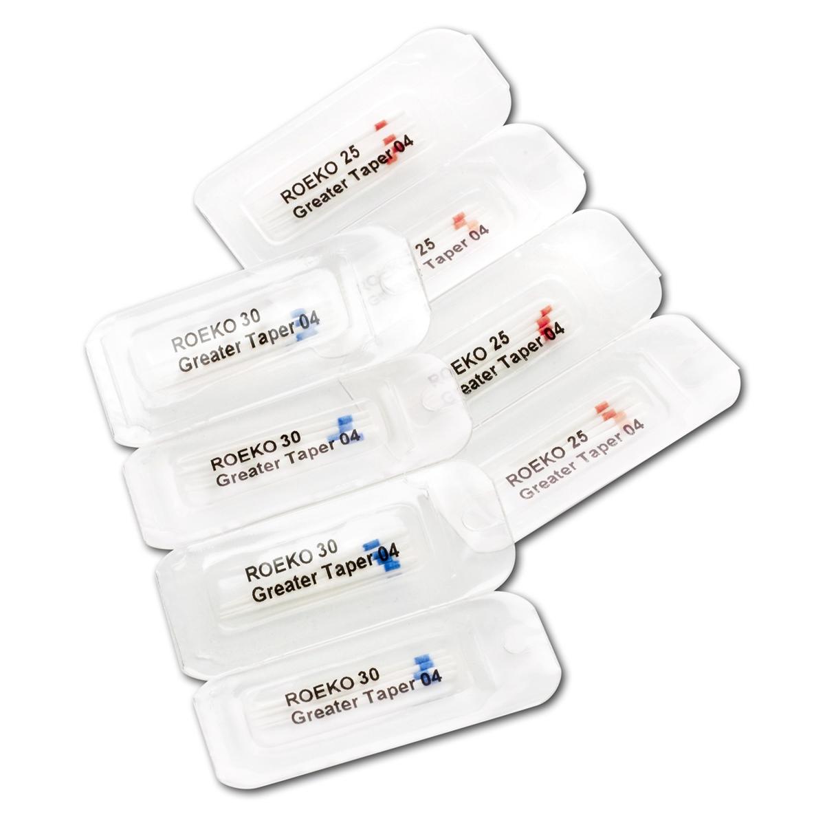 roeko Papier Spitzen Greater Taper - Cellpack - Taper 0.04, ISO 035, Packung 144 Stück