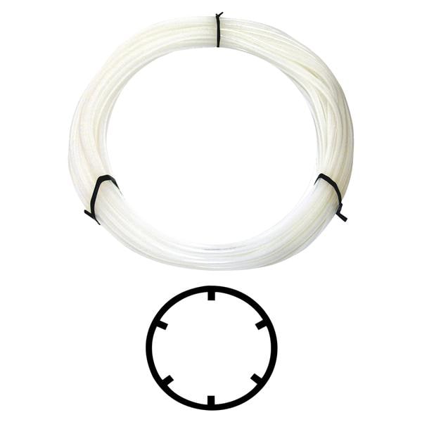 Silikonschlauch mit Innenprofil - Innen-Ø 2,5 mm, Wandstärke 1,2 mm, Außen-Ø 4,9 mm