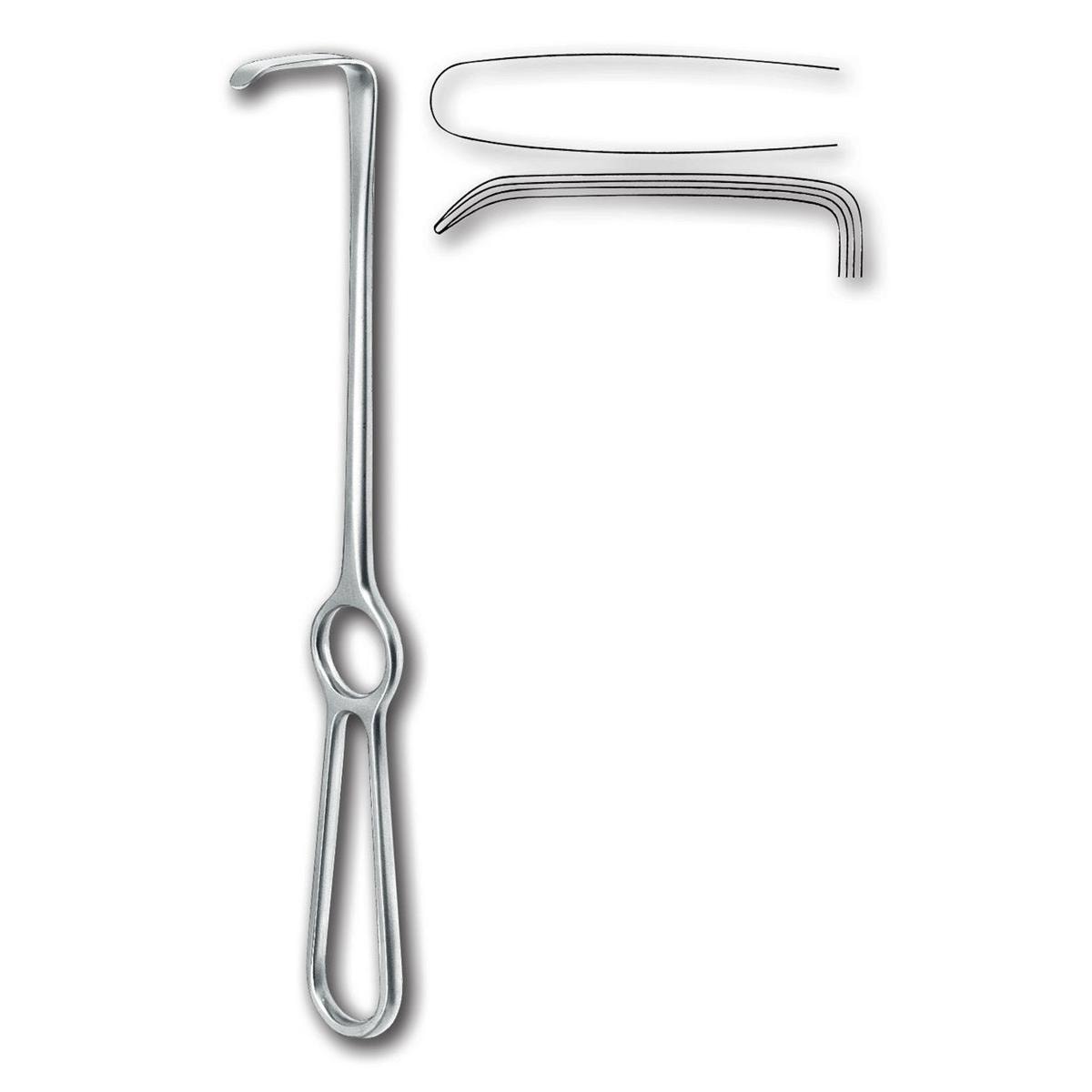 Wundhaken nach Langenbeck - Länge 22 cm