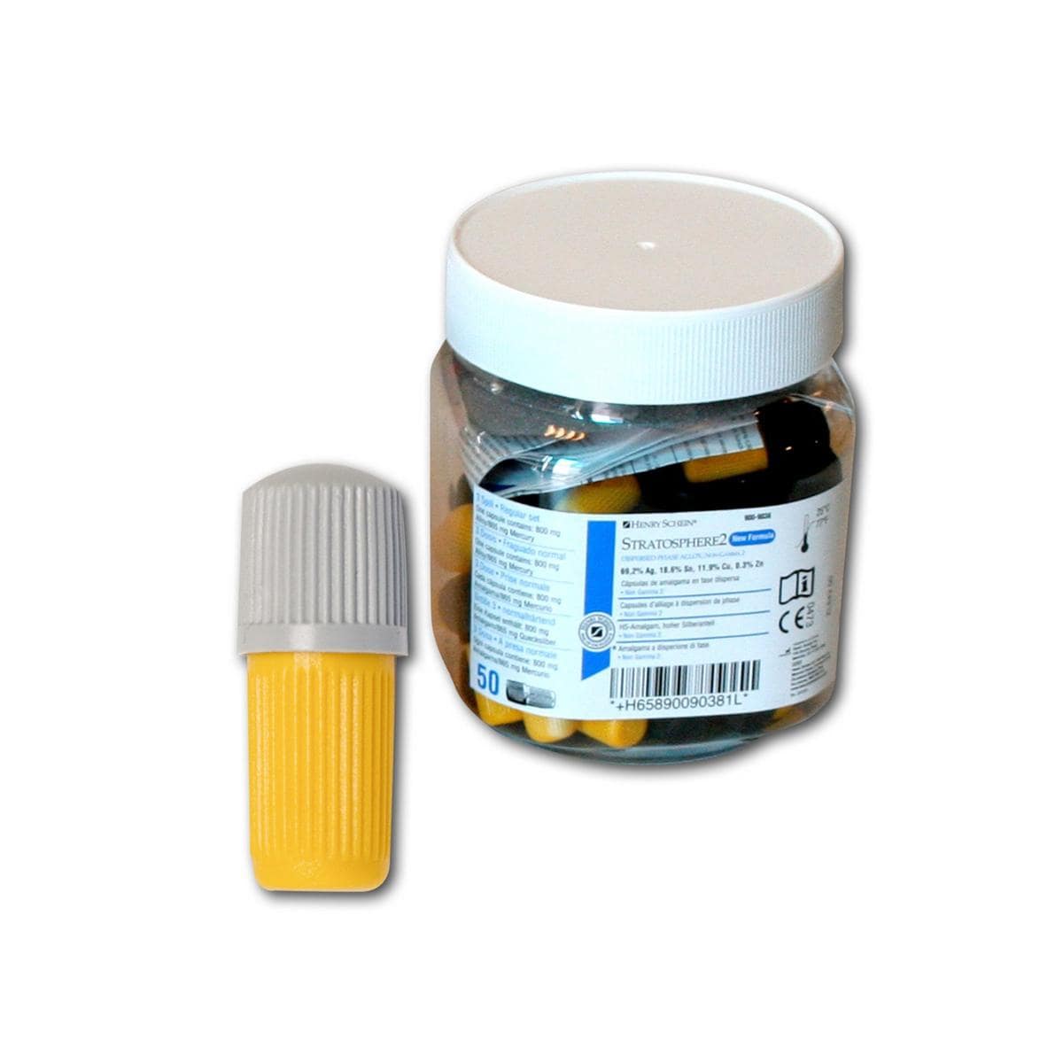 HS-Stratosphere 2 Amalgam - Größe 1, Pulver 400 mg, Hg 430 mg, Packung 50 Kapseln