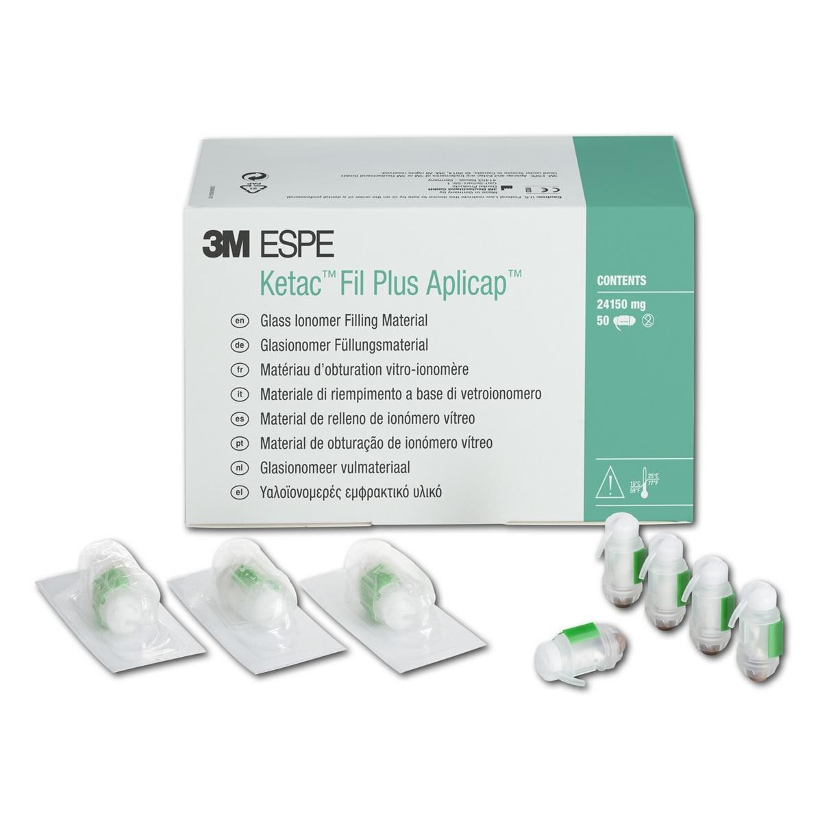 3M™ Ketac™ Fil Plus Aplicap™ - Standardpackung - A2 - hellgelb, Kapseln 20 Stück